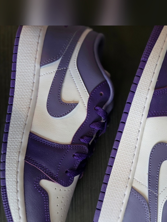 Jordan Other - Air Jordan 1 Low GS Court Purple 553560-551 Youth Size 6Womens 7.5 New